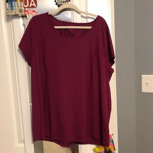 Livi Active Lane Bryant cut out  back active top